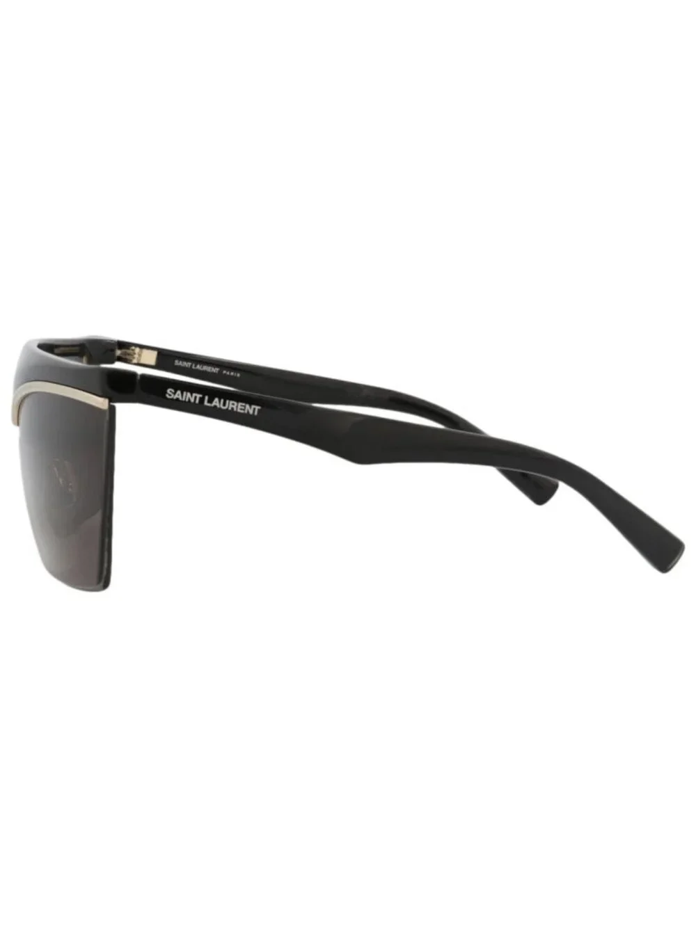 New Saint Laurent Women's Sunglasses Shield Wrap Injection Frame Black Black
